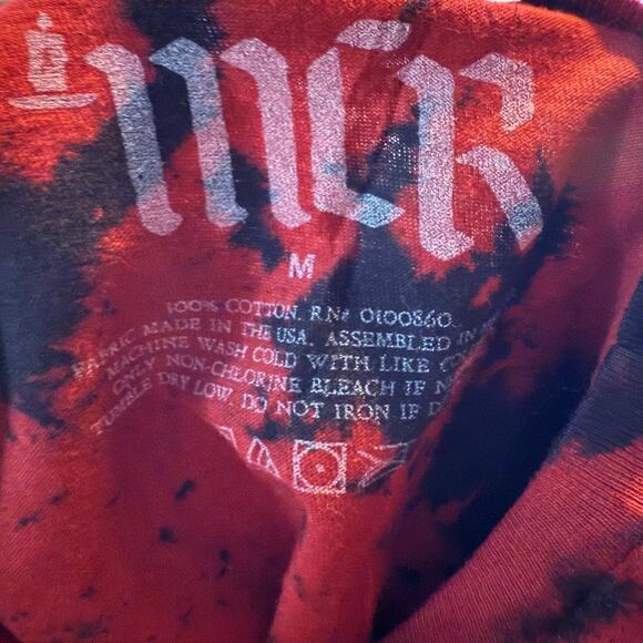 My Chemical Romance Three Cheers For Sweet Revenge Tie Dye Crop Muscle Top, Med - Picture 7 of 7